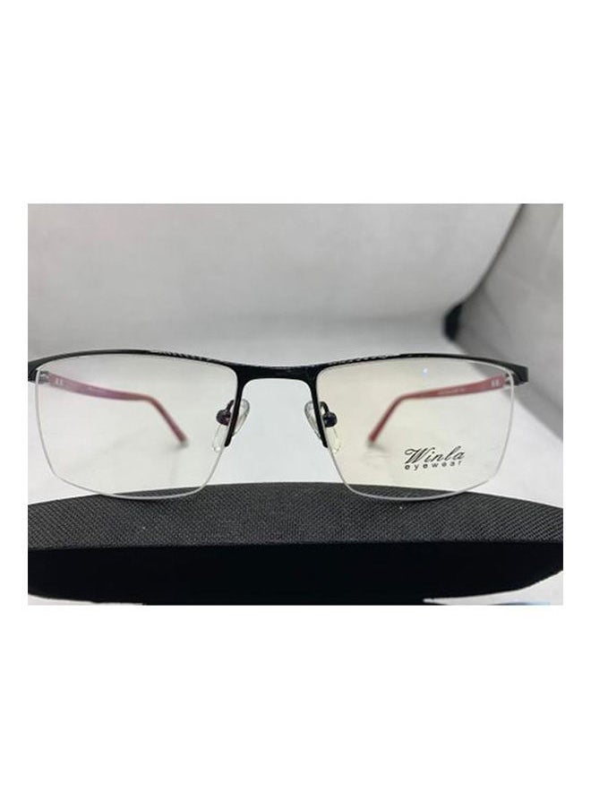 Winla Semi-Rimless Square Eyeglass Frame 8513 C 01  - Image 1