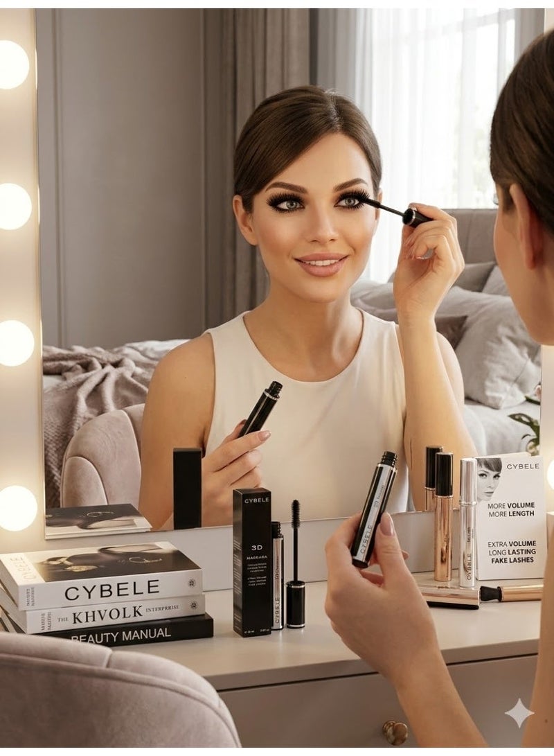 ماسكرا سيبال 3D Cybele 3D Mascara ماسكرا تكثيف تطويل الرموش مكياج عيون ماسكرا تدوم طويلاً سيبال الأصلية - أسود - Image 2
