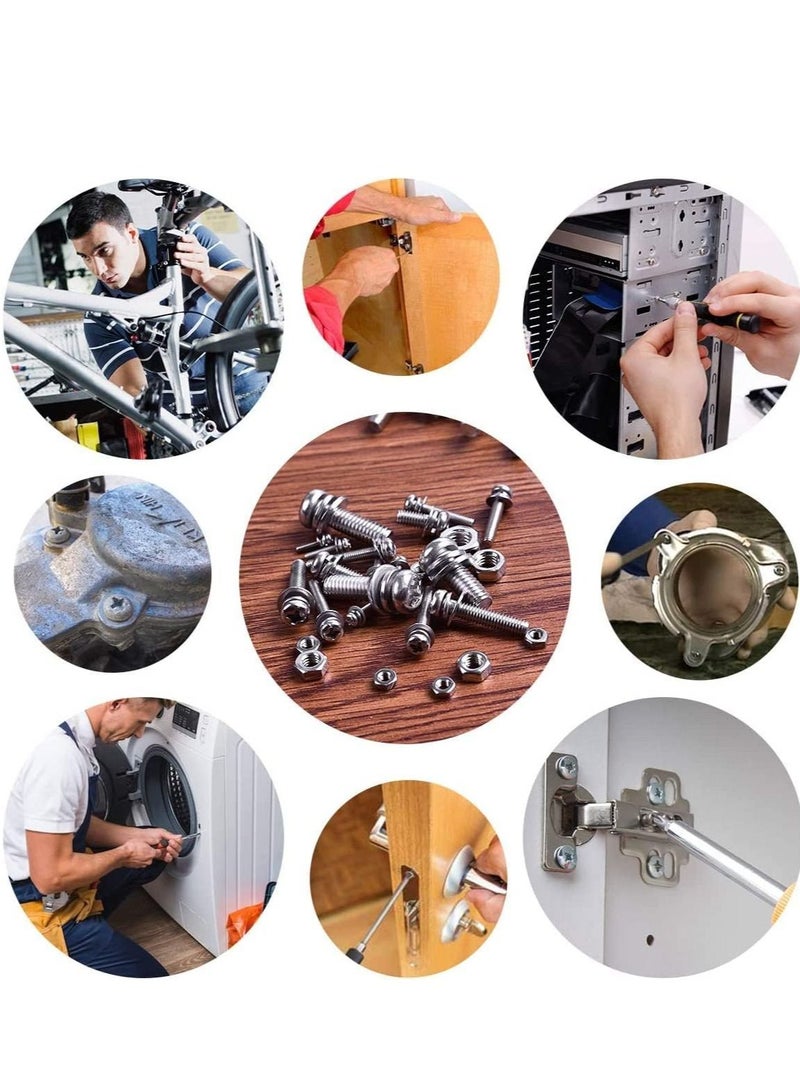 RACO Machine Screws/Bolts Stainless Steel Round Head Phillips Screws Muliti Purpose Use (5, 4BAX20) - Image 2