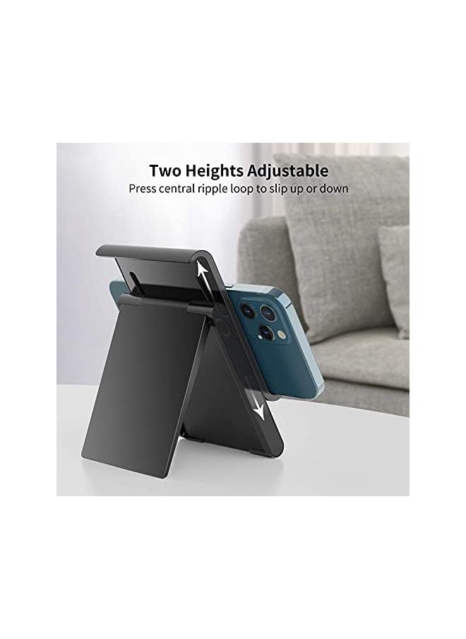 Cell Phone Stand, Tablet Stand Sturdy and Stable, Phone Holder Height Adjustable Foldable, for Desk Compatible with all 4-12.9in Smartphone Tablet Kindle Switch, Back to School Supplies (Black) - pzsku/ZFFB1C125E1204E80F0FDZ/45/_/1691378883/a1c66c10-3099-4260-8477-6799d10f9baa