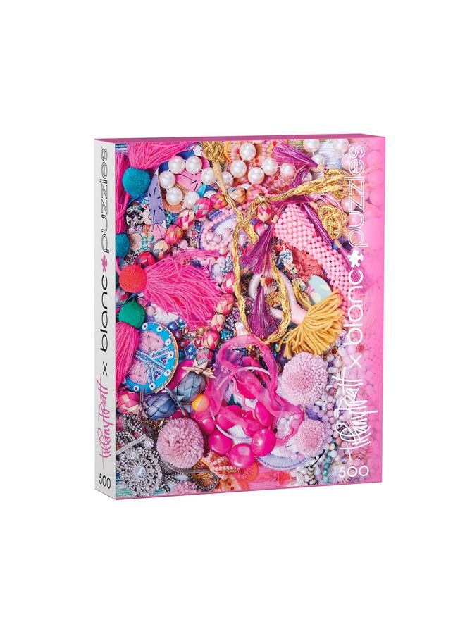 Buffalo Games Blanc Tiffany Pratt Jewelry Jumble 500 Piece Jigsaw Puzzle - Image 1