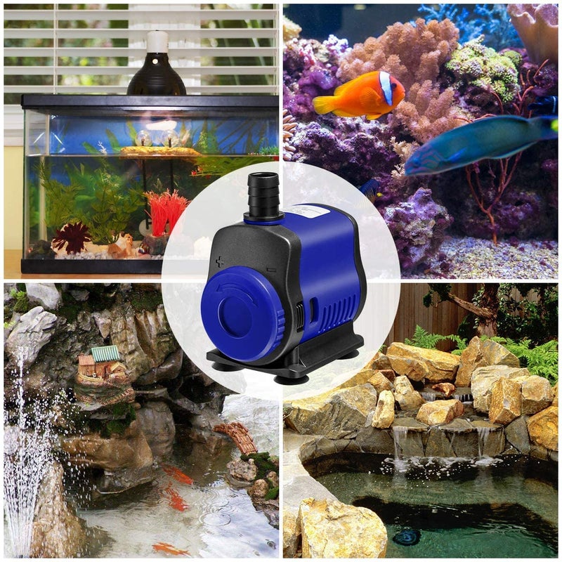 WE Hydroponics Submersible pumps super noiceless for Hydroponics, Desert air cooler, Fountain, aquarium, Ponds and diy projects, under water motor (JQP-2500L/H,35W) 2.4m head - Image 3