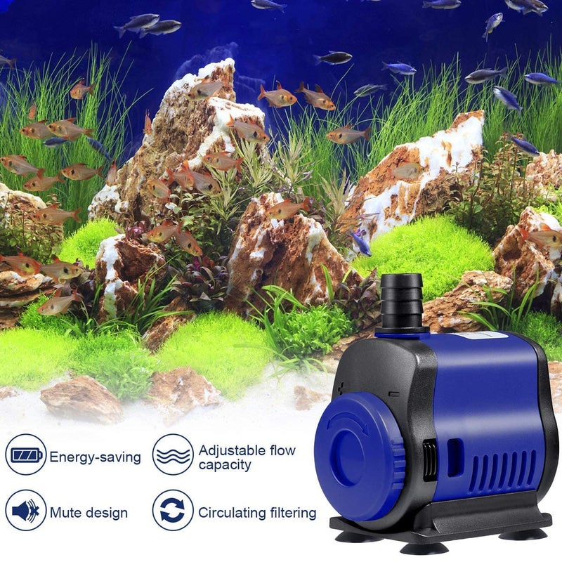 WE Hydroponics Submersible pumps super noiceless for Hydroponics, Desert air cooler, Fountain, aquarium, Ponds and diy projects, under water motor (JQP-2500L/H,35W) 2.4m head - Image 4