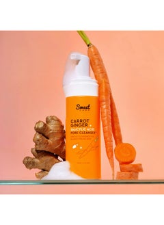 sweet chef Sweet Chef Carrot Ginger + Salicylic Acid Pore Cleanser - Foaming Face Wash and Gentle Cleanser for Blemish Prone Skin - Brightening Ginger, Pore Minimizer Carrot and Exfoliating Face Wash (5 fl oz)  - Image 2