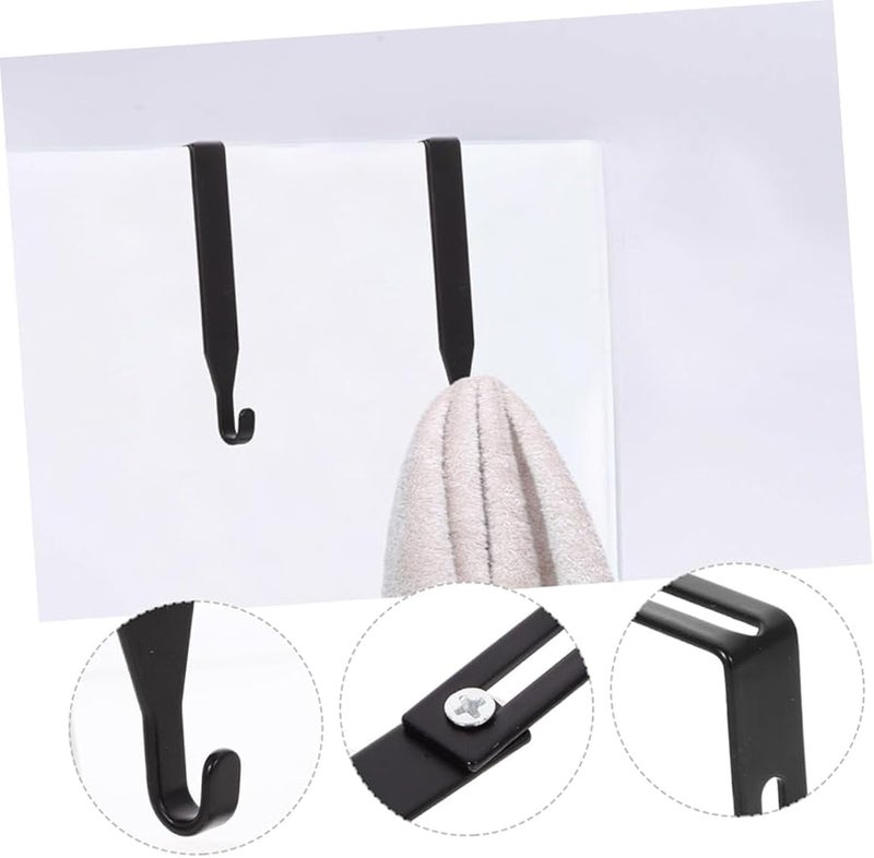 Veemoon 10 Pack Heavy Duty Adjustable Cabinet Hooks for Coats Bags Scarves Home Organization Easy Install - Image 4