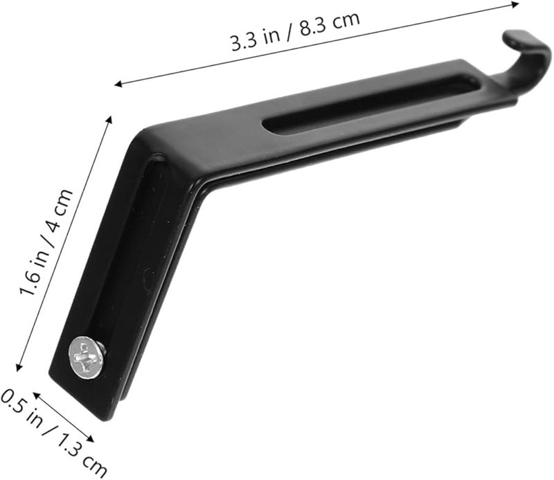 Veemoon 10 Pack Heavy Duty Adjustable Cabinet Hooks for Coats Bags Scarves Home Organization Easy Install - Image 3