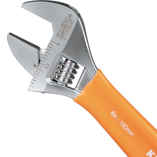 Klein Tools D5072 Adjustable Wrench Set, Extra Capacity, 6-Inch and 10-Inch, Forged Alloy Steel Wrenches, Metric and SAE, 2-Piece - Image 5