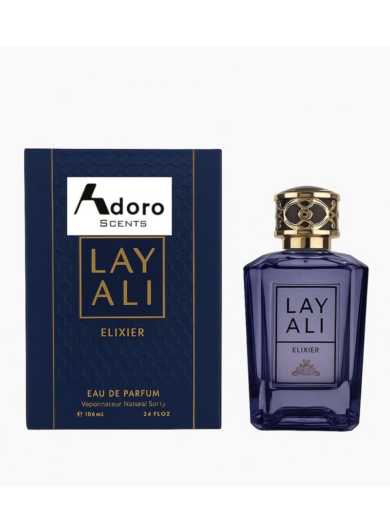 Layali Elixier Unisex Arabic Eau de Parfum, Long-Lasting Luxury Fragrance, 100ml