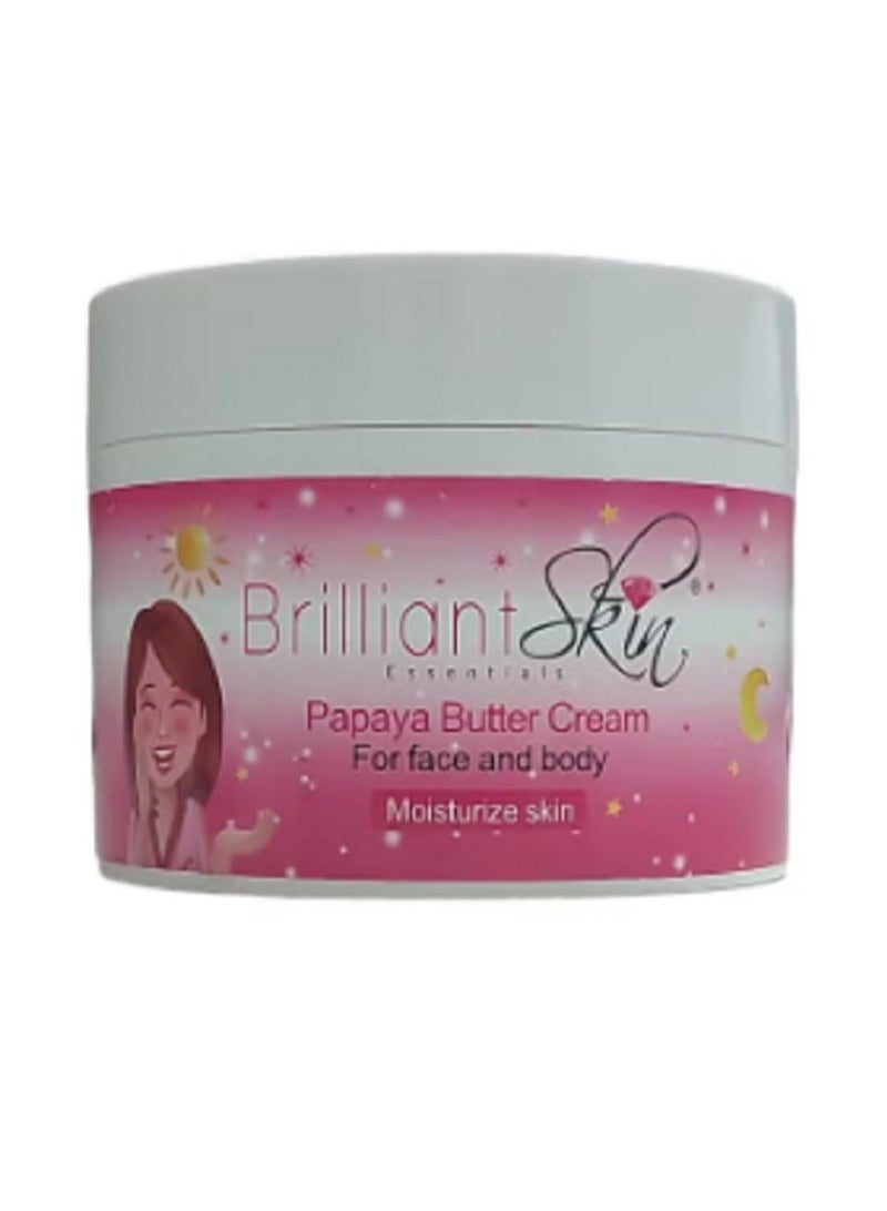 بريليانت سكين كريم زبدة البابايا للوجه والجسم 500 جرام - Image 1