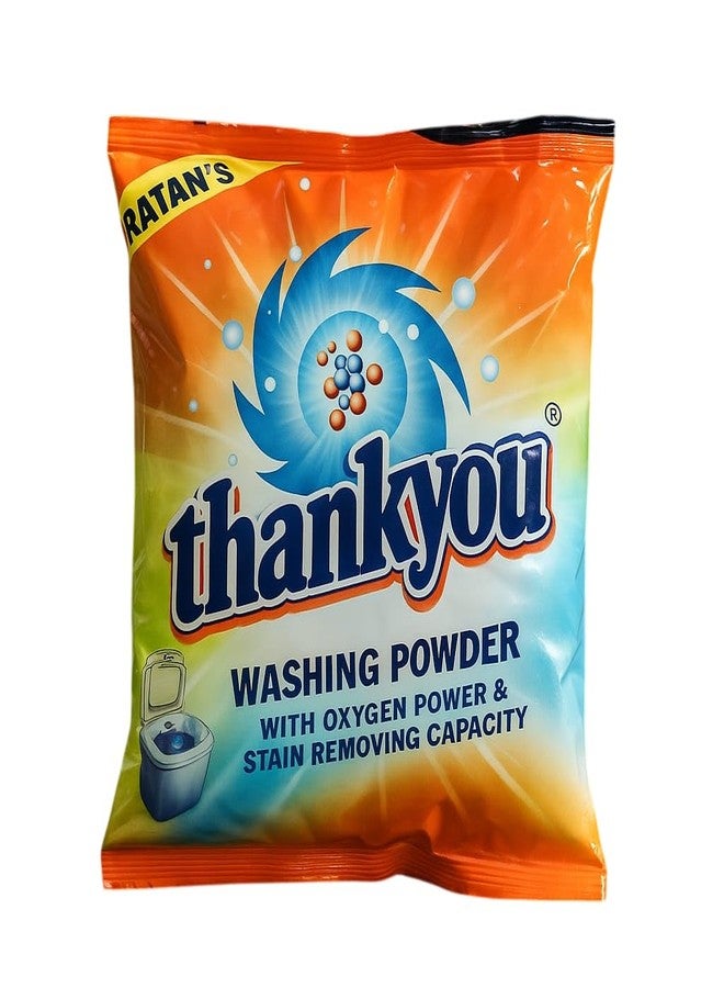 Rattan Thankyou Washing Powder for Top & Front Load - Powerful Stain Removal | Long-Lasting Freshness | Gentle on Fabric & Skin (1, 500 gms) - Image 1