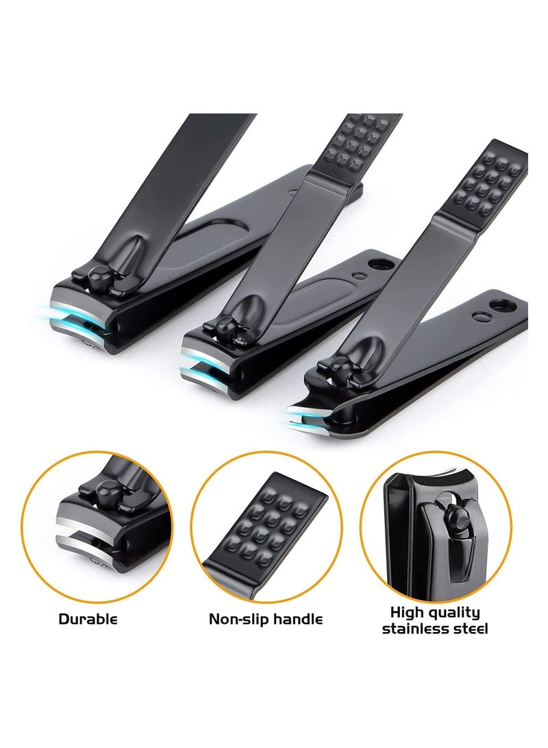 ORiTi مجموعة مانيكير، مجموعة أدوات احترافية لقص الأظافر من الفولاذ المقاوم للصدأ مع حقيبة قابلة للطي من جلد البولي يوريثان، مجموعة مقص أظافر للنساء والرجال، مجموعة أدوات العناية بالسفر 16 في 1 - Image 2