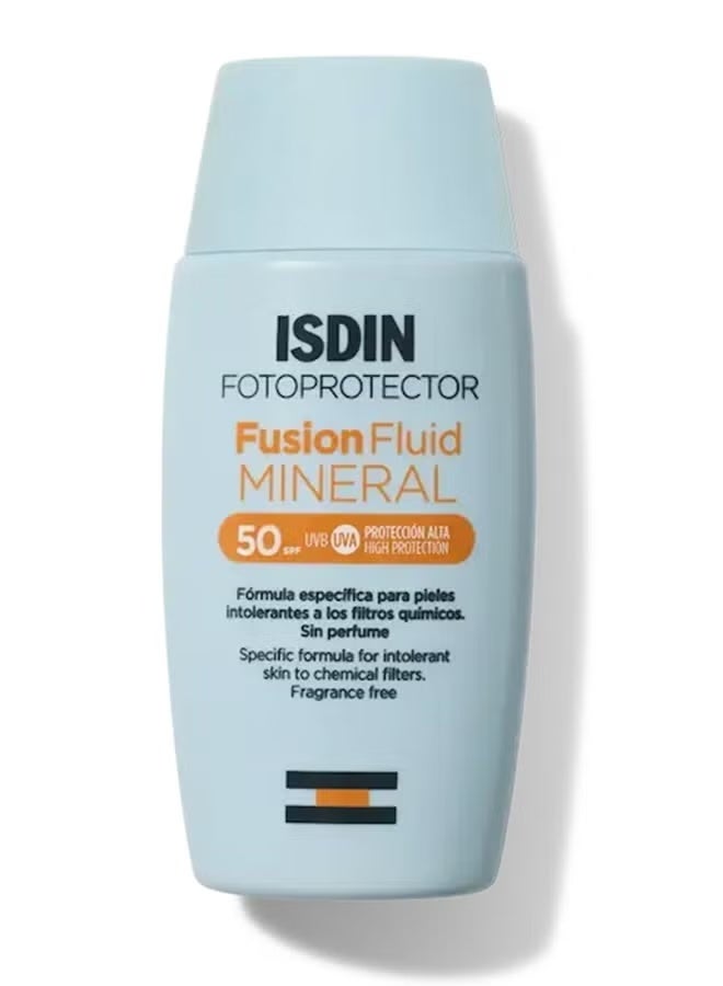 Isdinceutics Fotoprotector Fusion Fluid Spf 50+ [50Ml] – 100% Physical Filter Mineral Sunscreen For Hypersensitive, Atopic, Or Chemically-Treated Skin - Image 2