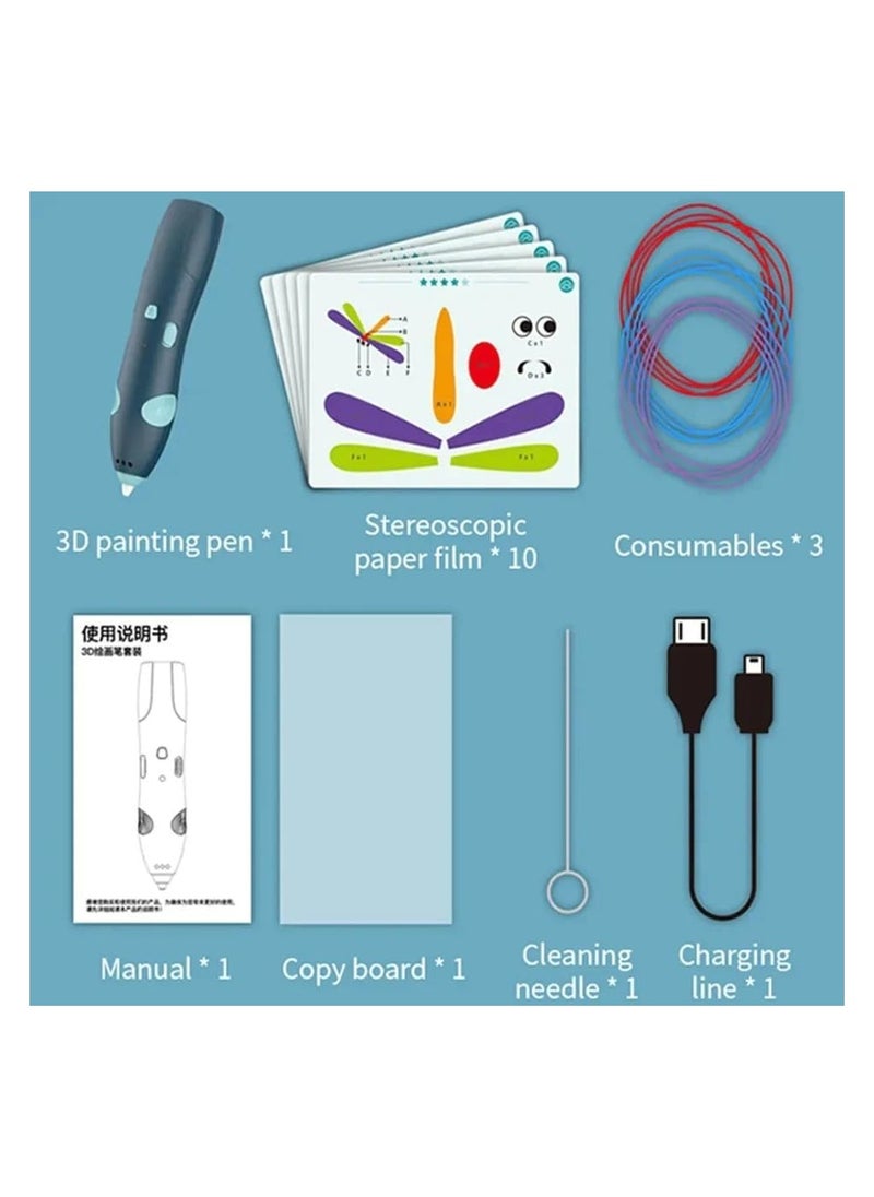 3Doodler Start+ Essentials (2023) 3D Pen Set for Kids, Easy to Use, Learn from Home Art Activity Set, Educational STEM Toy for Boys & Girls Ages 6+
