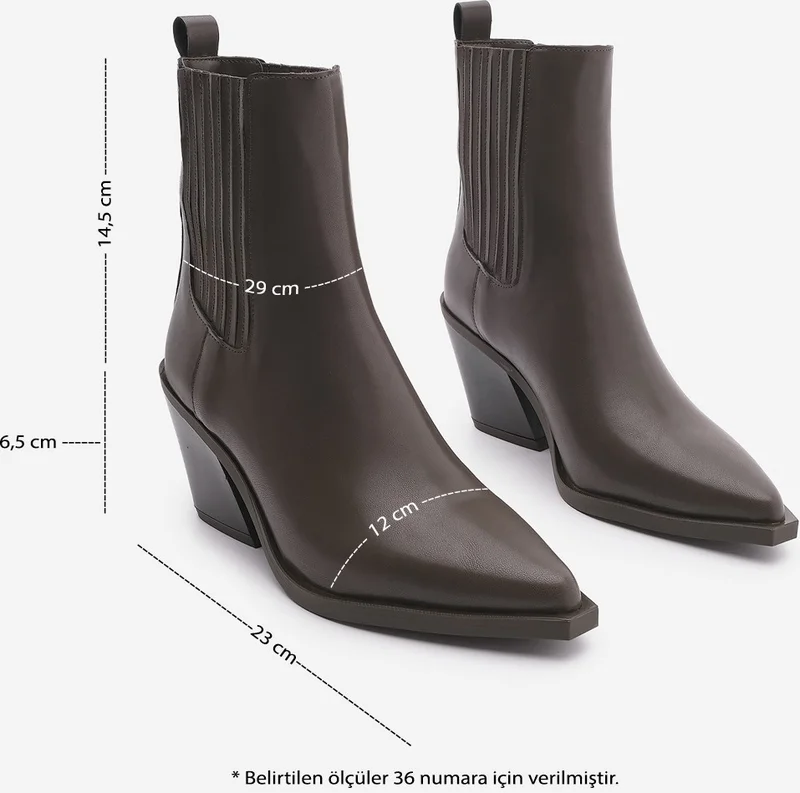 MARJIN Margin Women's Pointed Toe Western Boots Erbe