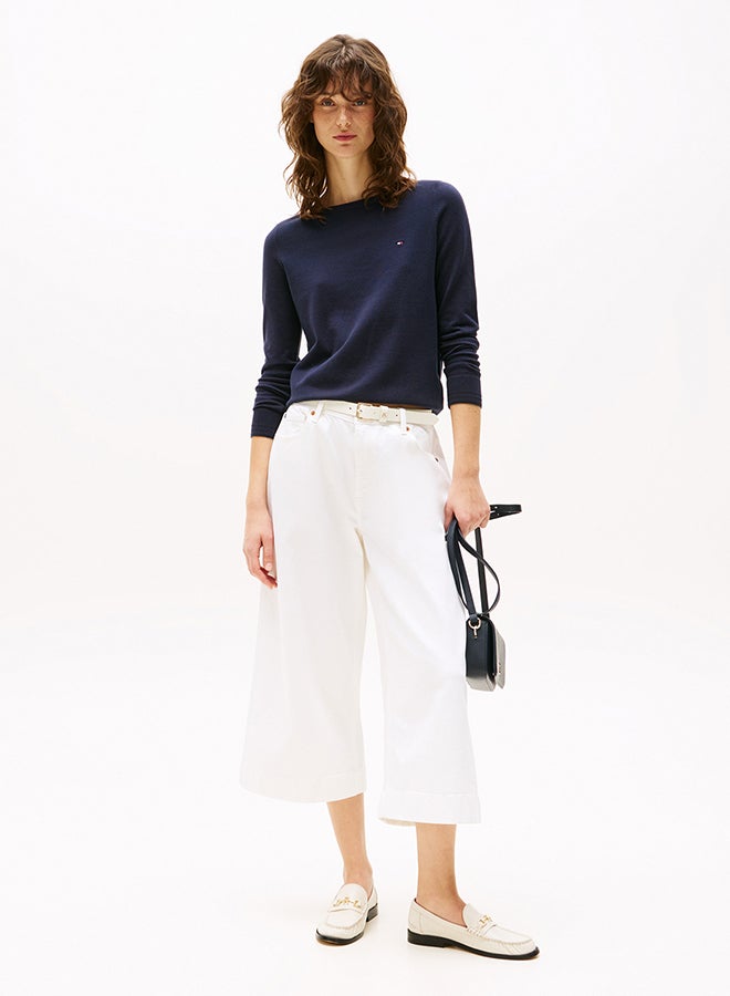 TOMMY HILFIGER Boat Neck Jersey Sweatshirt - Image 3