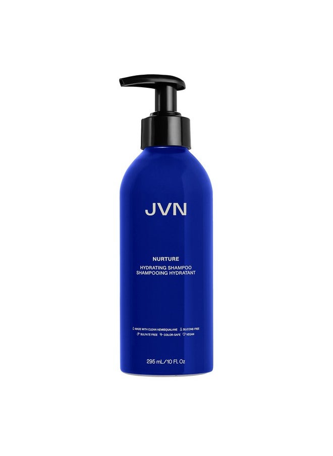 JVN JVN Nurture Hydrating Shampoo, Moisturizing Shampoo for All Hair Types, Detangles & Softens Hair, Made with Clean Hemisqualane (10 Fl Oz)  - Image 1
