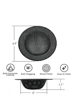 Oasisgalore 2 Pcs Stainless Steel Sink Kitchen Drain Strainer for Most Sink Drains，Anti-Clogging  - Image 2