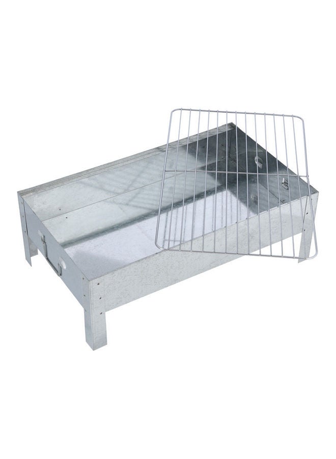 Royalford Bbq Stand With Grill Silver 44.5x26.5cm - Image 2