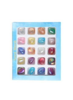 AL RAID 20 Mini Crystal Gemstones Chakra Stone Healing Balancing Kit with Box for Collectors, Crystal & Reiki Healers and Yoga Practioner 