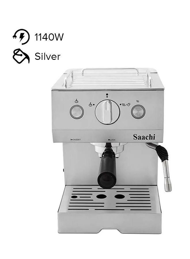 Saachi Coffee Maker 1.5 L 1140 W NL-COF-7060S-ST Sliver - Image 1