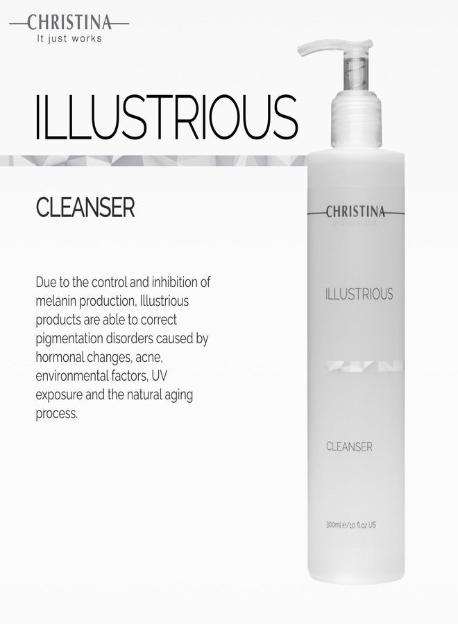 -CHRISTINA- Illustrious Refreshing AHA Facial Cleanser | Gentle Glycolic Acid Face Wash | Infused with Witch Hazel for Even Skin Tone & Radiance | For All Skin Types 300ml / 1 fl.oz - Image 2