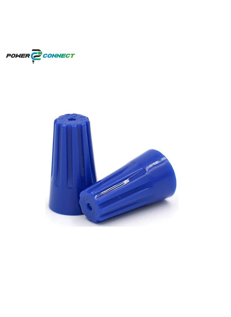Generic POWER CONNECT P2 Screw on Wire Connectors 2214 AWG Tough Thermoplastic FlameRetardent BLUE P2 Screw on Wire Connectors 1000  - Image 2