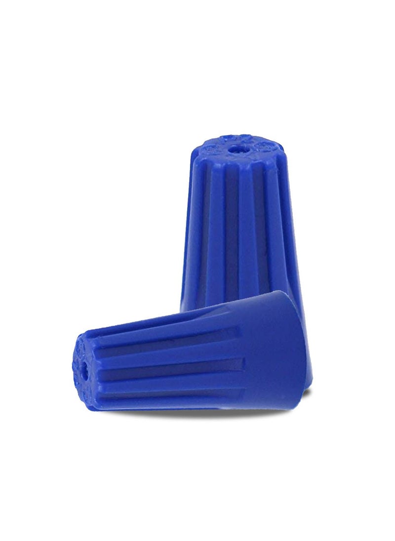 Generic POWER CONNECT P2 Screw on Wire Connectors 2214 AWG Tough Thermoplastic FlameRetardent BLUE P2 Screw on Wire Connectors 1000  - Image 1