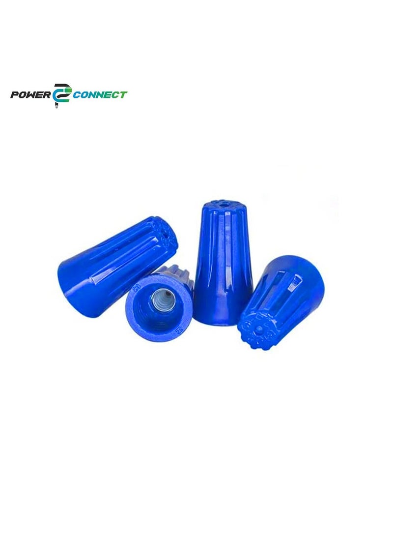 Generic POWER CONNECT P2 Screw on Wire Connectors 2214 AWG Tough Thermoplastic FlameRetardent BLUE P2 Screw on Wire Connectors 1000  - Image 3