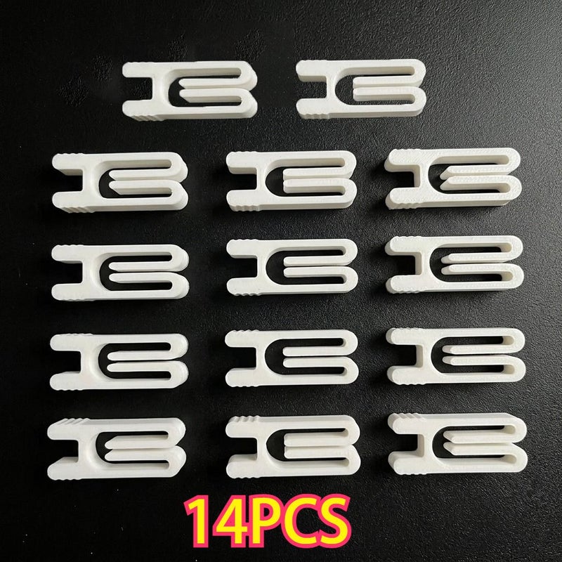 14 White Snack Bag Sealing Clips 14 Pcs Food Packaging Sealing Clips Lightweight Durable Kitchen Essentials - Image 3
