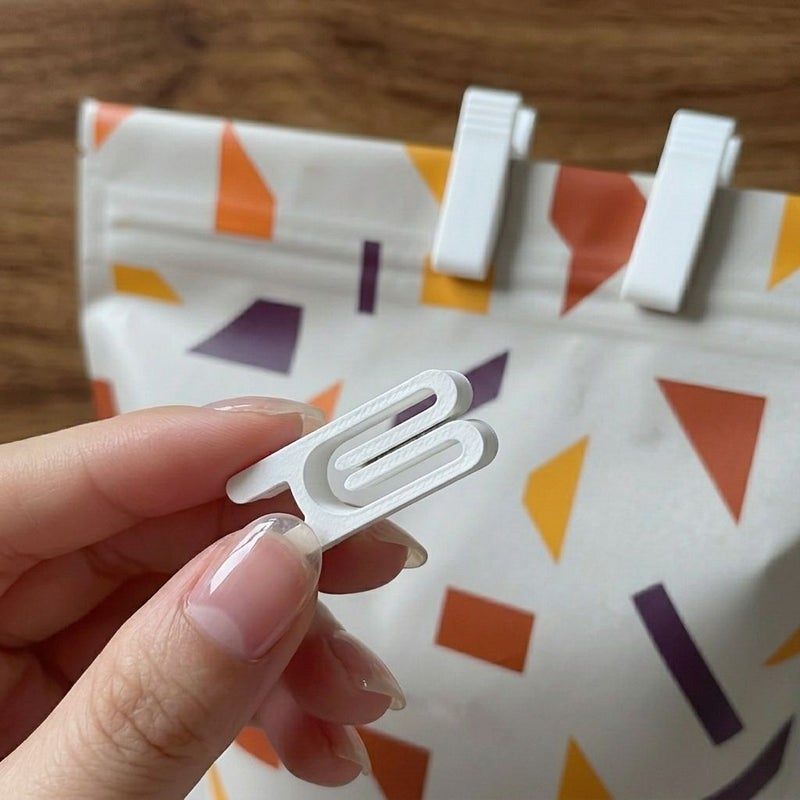 14 White Snack Bag Sealing Clips 14 Pcs Food Packaging Sealing Clips Lightweight Durable Kitchen Essentials - Image 5