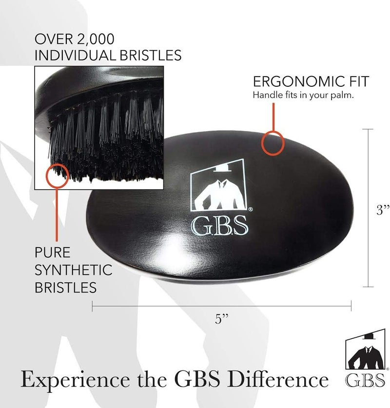 GBS طقم العناية بالرجال من جي.بي.إس - ماكينة حلاقة حادة، طقم لحية، مقص شعر كروم، فرشاة بيضاوية، شفرات مزدوجة الحافة - Image 4