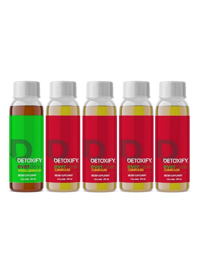 Detoxify - Ever Clean Cleansing Program - Honey Tea - 5 x 4 oz Bottles - 5-Day Solution - Green Tea, Vitamins & Minerals - Plus Sticker and Bag - Image 4