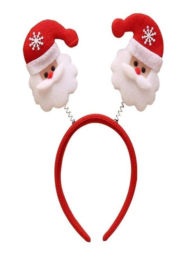 XANTHIC Set of 4 Christmas Headband, Goggles and Santa Cap, Party Accessories for Christmas Xmas Glove Head Hoop Funny Props for Children or Adult and Girls (Combo-1) - Image 4