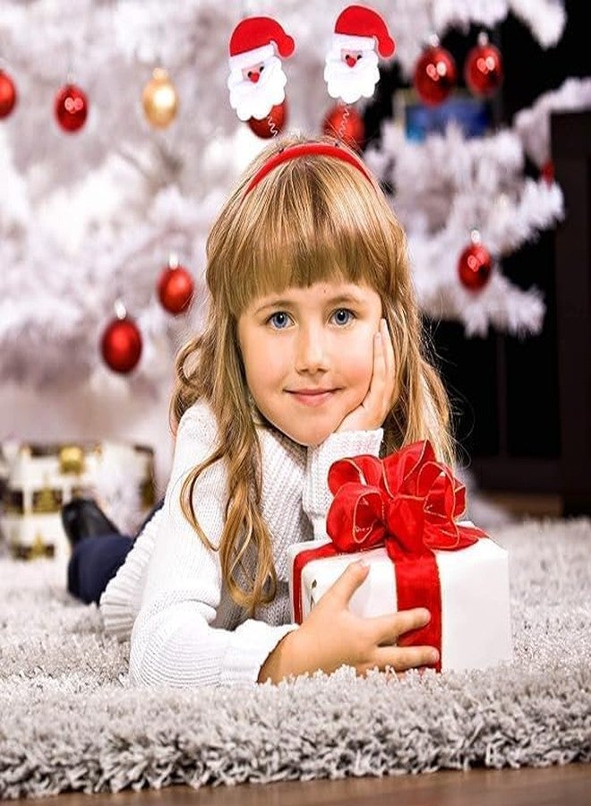 XANTHIC Set of 4 Christmas Headband, Goggles and Santa Cap, Party Accessories for Christmas Xmas Glove Head Hoop Funny Props for Children or Adult and Girls (Combo-1) - Image 5