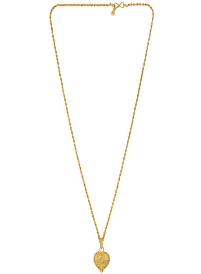 DULCI® Gold Plated Brass Love Heart Shape DIY Love Necklace Pendant Locket Valentine Gift Jewelry for Women Girls - Image 2