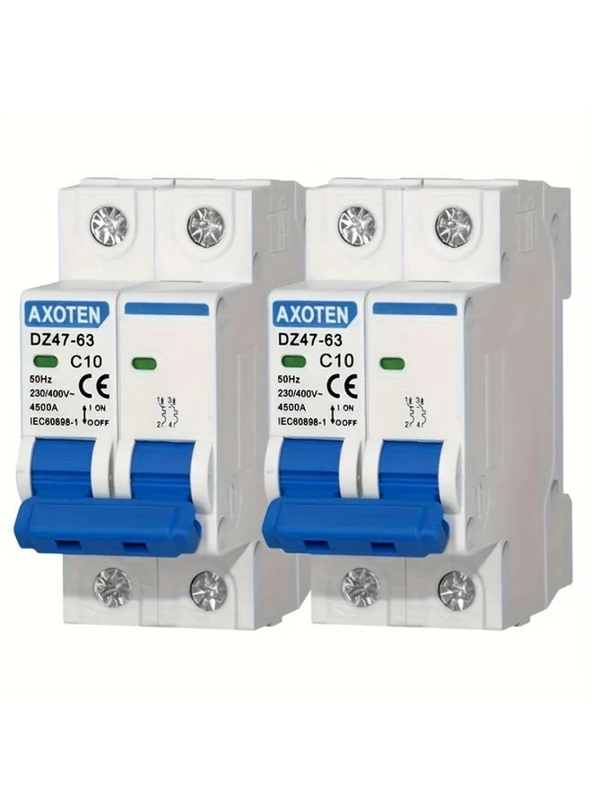 2P 32A Miniature Circuit Breaker AC Air Switch DZ47 63 2 Pack - Image 2