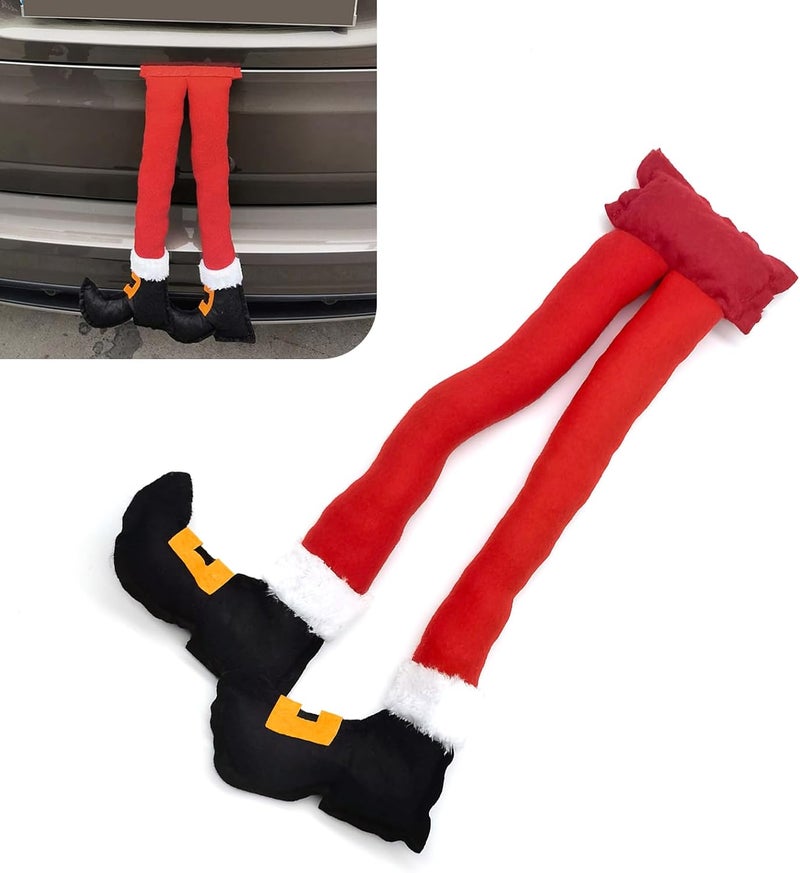 Flygun Christmas Elf Legs Car Decoration - Image 1