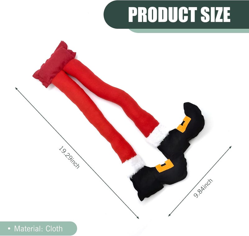 Flygun Christmas Elf Legs Car Decoration - Image 2