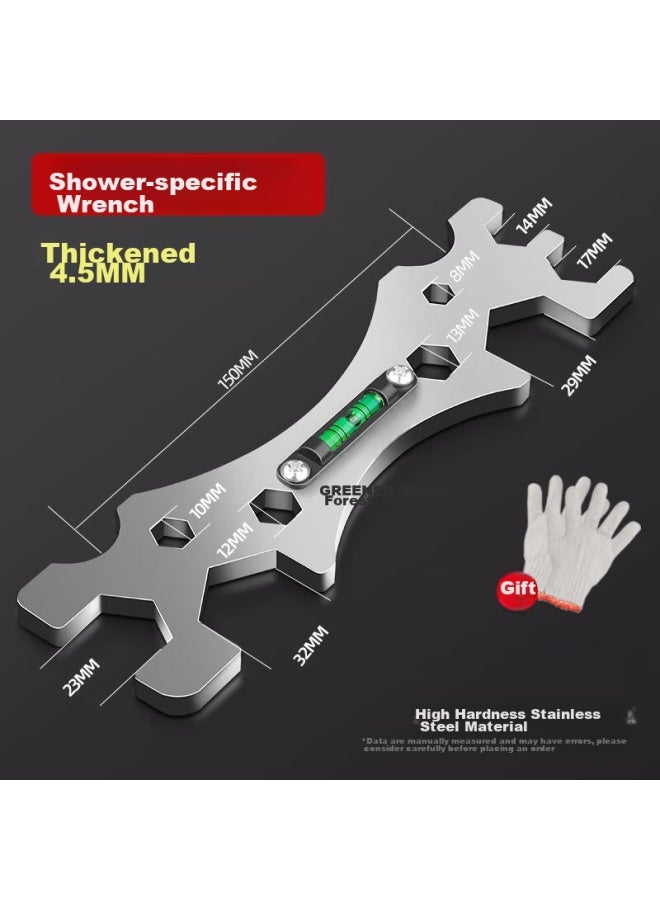 Greener Universal Shower Wrench, Multi-functional Wrench, Bathroom Wrench Tool Set, Small Wrench, Versatile Wrench, Extra Thick - Image 1