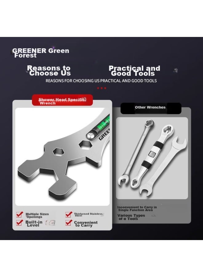 Greener Universal Shower Wrench, Multi-functional Wrench, Bathroom Wrench Tool Set, Small Wrench, Versatile Wrench, Extra Thick - Image 4