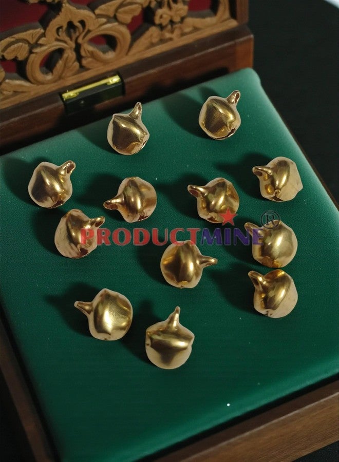 PRODUCTMINE أجراس غونغرو ذهبية من PRODUCTMINE® للفنون والحرف اليدوية، والرقص، والزينة، والتعليق، وصنع المجوهرات، وخرز الجرس لمشاريع DIY (8 مم، 200 قطعة) - Image 3
