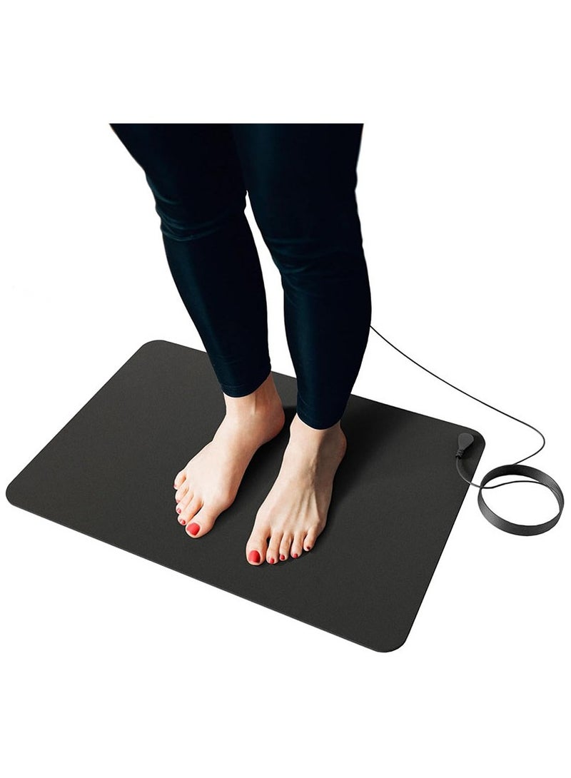 DANIM Grounding Mat Universal Grounding Pad  for Sleep Energy Pain Relief Inflammation Balance Wellness Earth Connected Therapy Indoor Grounding at Home Office Work 15 Foot Cord Included Conductive Carbon - Image 1