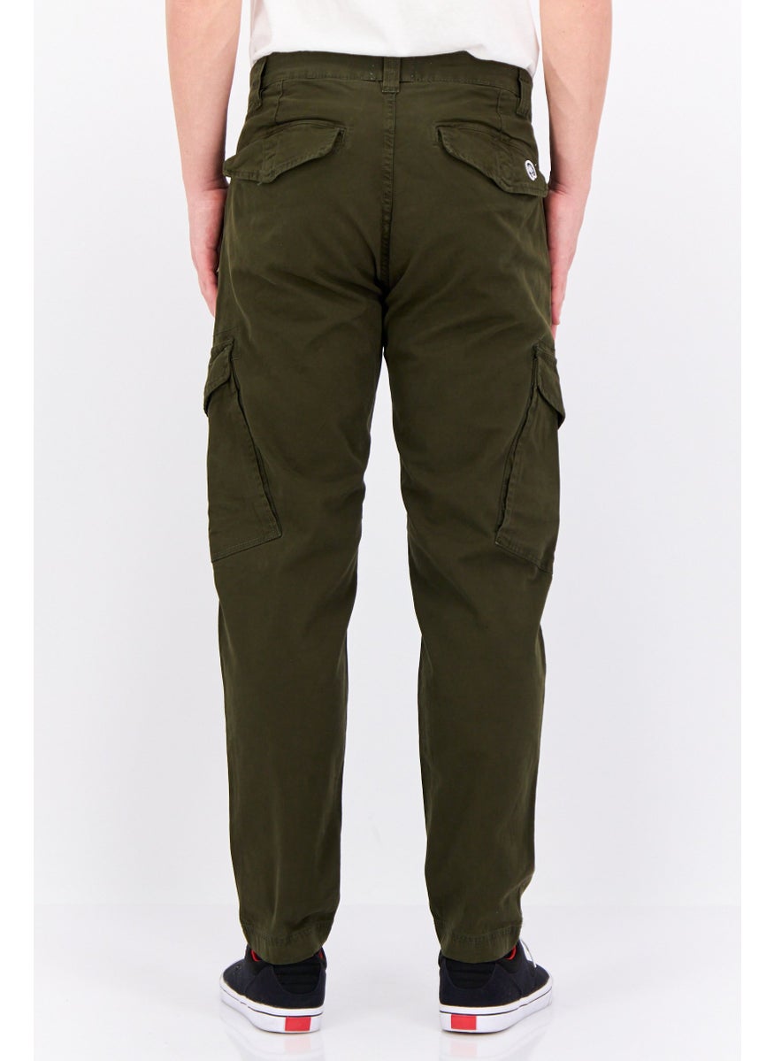 Penfield Men Regular Fit Solid Cargo Pants, Olive  - Image 3