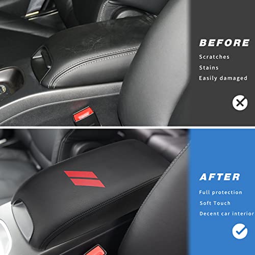 INTGET Center Console Cover for 2011-2020 Dodge Journey Accessories Leather Middle Armrest Cover Arm Rest Box Lid Protector Car Seat Box Cover for Dodge Journey - Image 2