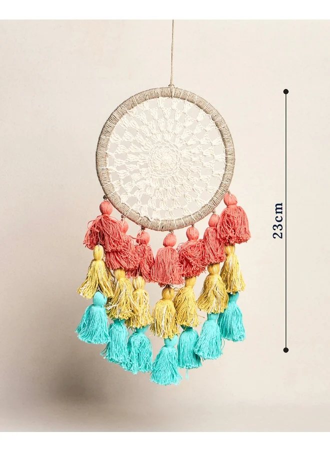 تشامباك Chumbak Serenade Dream Catcher - Multicoloured | Home Decor Wall Hanging Bedroom Best for Gifts and Decoration (Multi-coloured) | Wall Art For Bedrooms, Home Wall, Hanging Design
