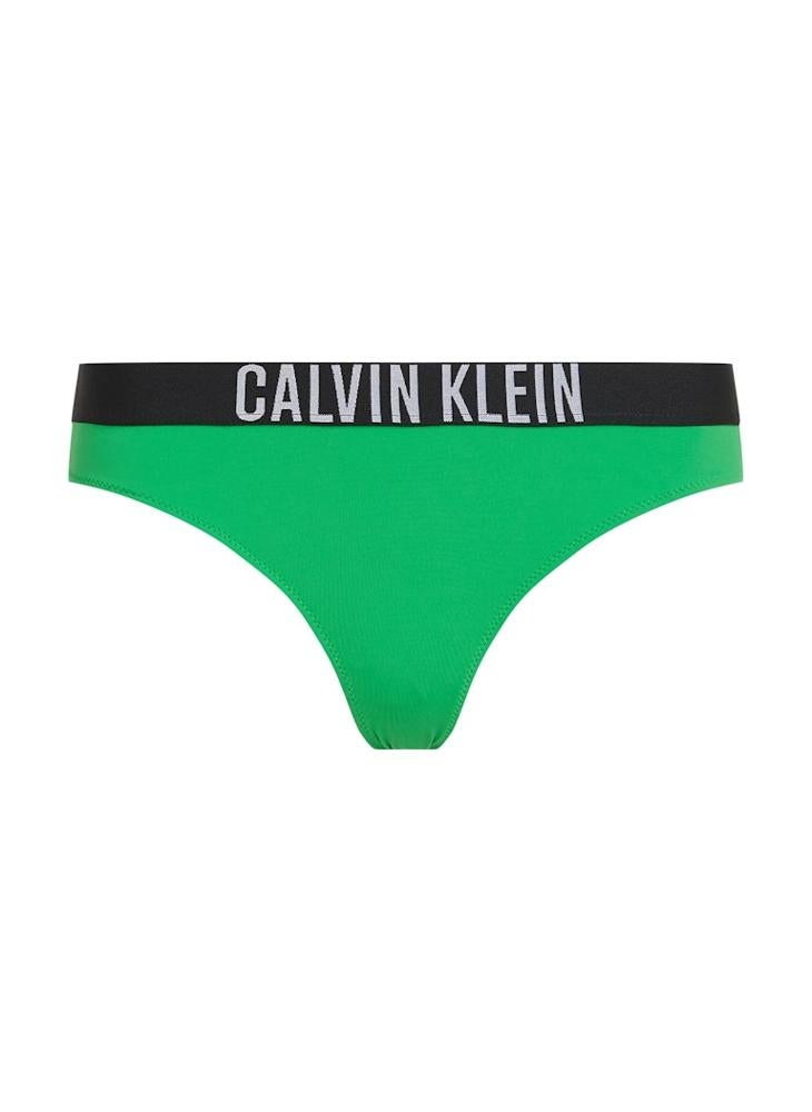 CALVIN KLEIN Logo High Leg Bikini Bottom  - Image 5