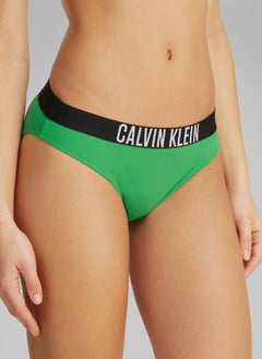 Logo High Leg Bikini Bottom