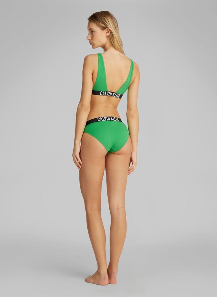 CALVIN KLEIN Logo High Leg Bikini Bottom  - Image 2