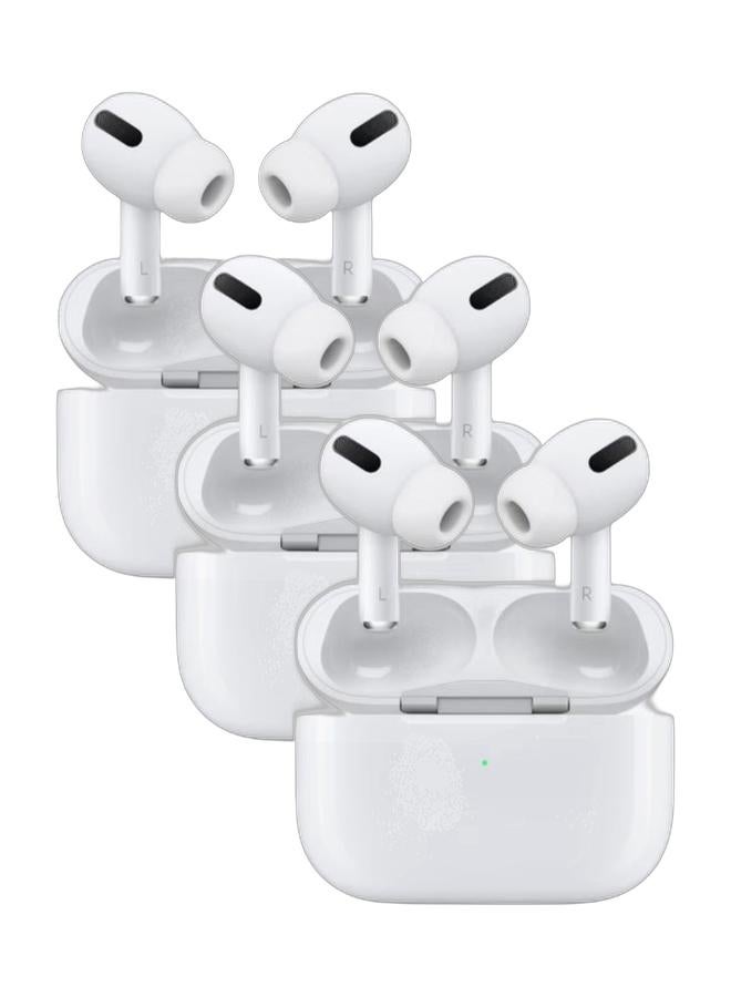 3 x Airpods Pro Style True Wireless Earbuds Active Noise - 3-Piece Bundle | Save 23 SAR - Image 1