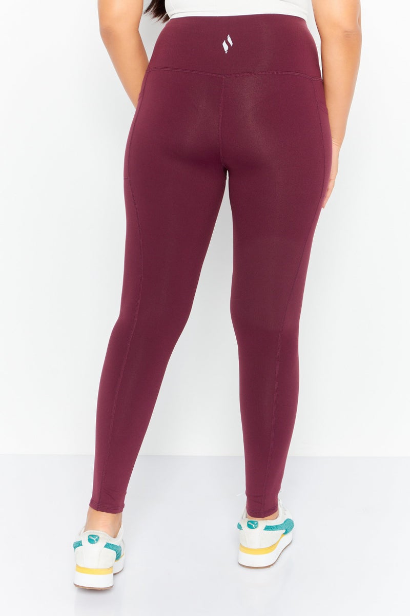 SKECHERS Women Sportswear Fit Training Legging, Maroon - Image 4